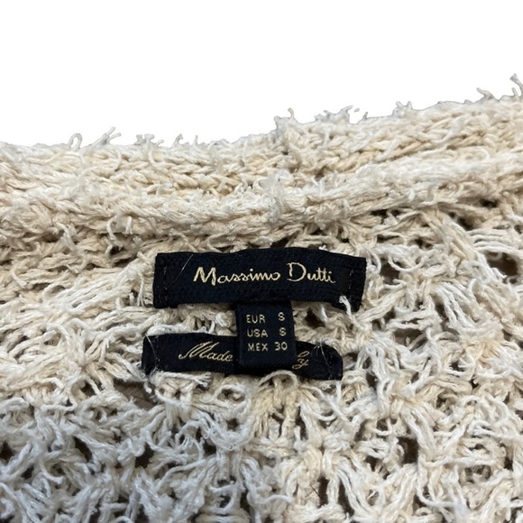 Massimo Dutti cream knit duster cardigan sweater small. - Picture 4 of 4